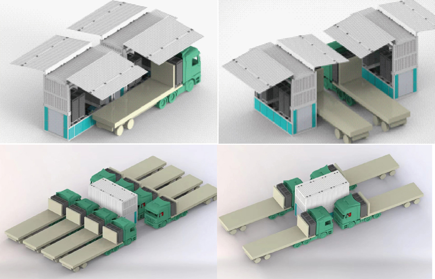 雙倉重卡換電站